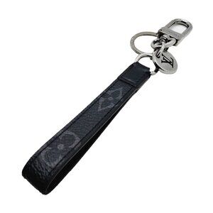 Louis Vuitton Mens Dragonne Keychain Monogram Eclipse Leather Key Holder